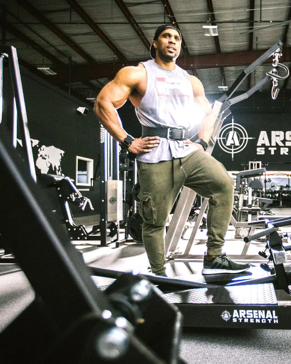 Lawrence Ballenger training at Arsenal Strength